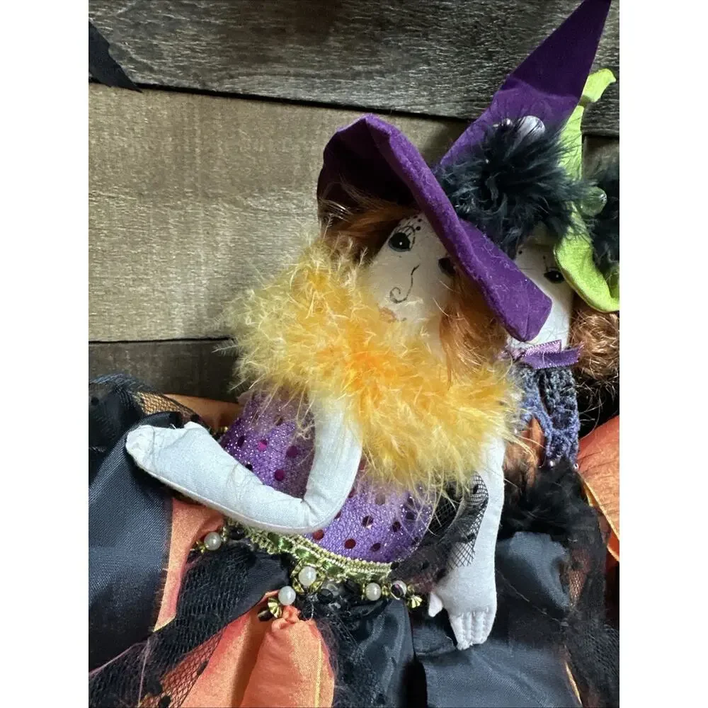 Witches Halloween Wreath 14”